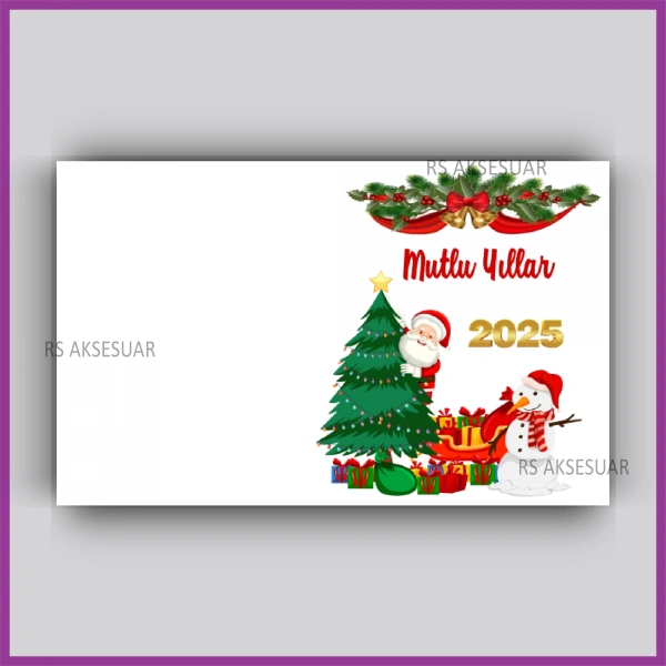 Yılbaşı Kartları - Yeni Yıl Hediye Anahtarlık Kartı