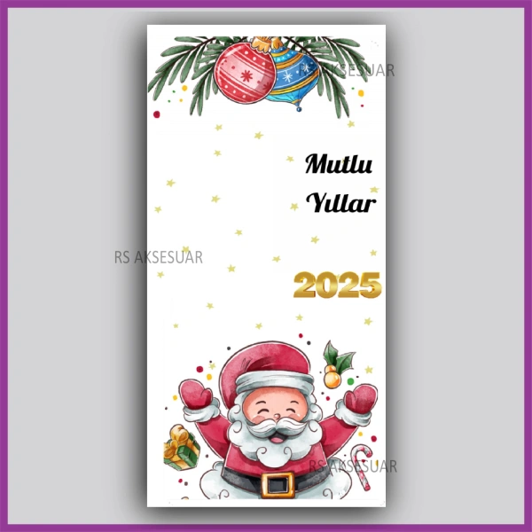 Yılbaşı Kartları - Yeni Yıl Hediye Anahtarlık Kartı