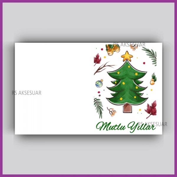 Yılbaşı Kartları - Yeni Yıl Hediye Anahtarlık Kartı