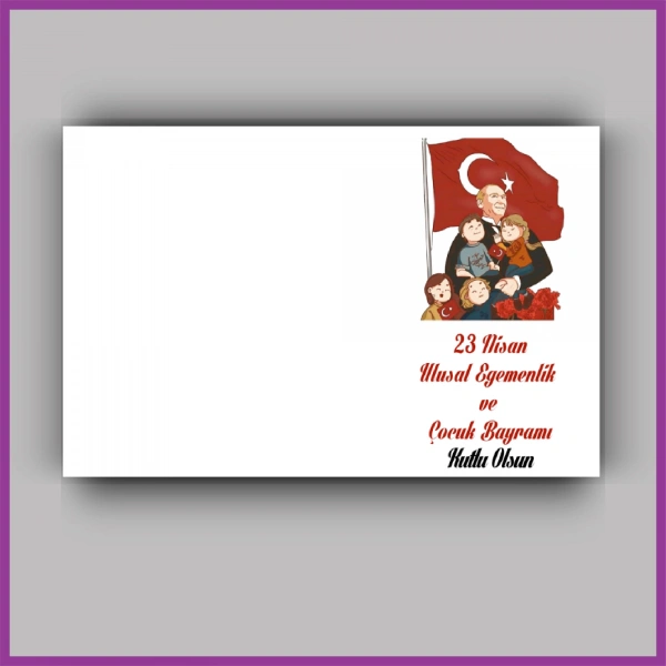 23 Nisan Çocuk Bayramı Temalı Yıldız Anahtarlık Kartı - ÇB04