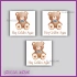 48 Adet - Bebek Çikolata İsim Etiketi - Sticker -CE74