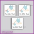 48 Adet - Bebek Çikolata İsim Etiketi - Sticker -CE64