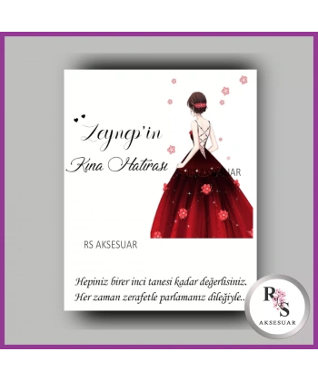 İncili Toka Kartı Kına Hatırası