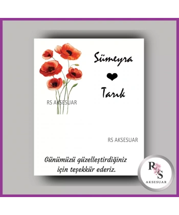 İncili Toka Kartı -Nikah, Nişan, Kına Hatırası