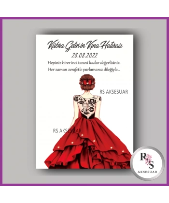 İncili Toka Kartı Kına Hatırası