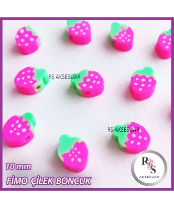 Fimo Boncuk - Çilek -1 dizi