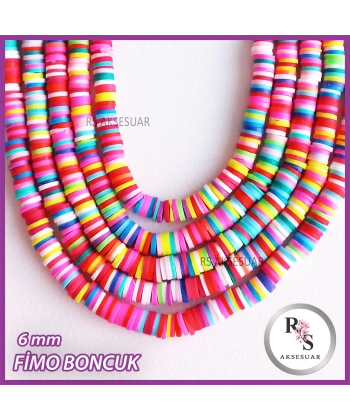 6 mm Fimo Boncuk -1 dizi