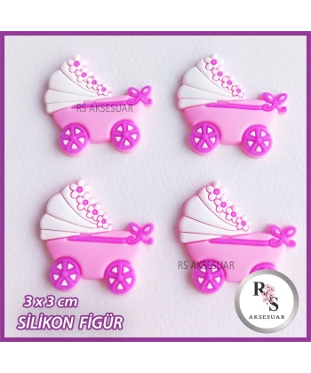 Bebek Arabası Silikon Figür -Toka Malzemesi