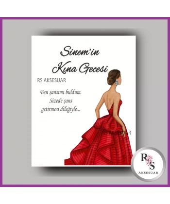 İncili Toka Kartı Kına Hatırası