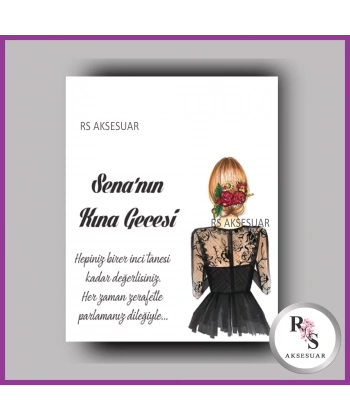 İncili Toka Kartı Kına Hatırası