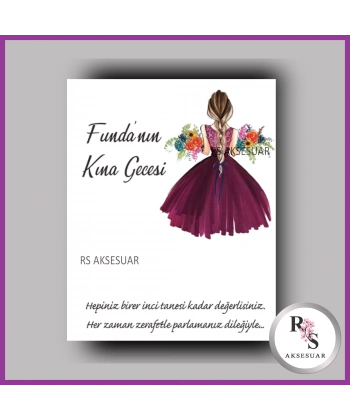 İncili Toka Kartı Kına Hatırası