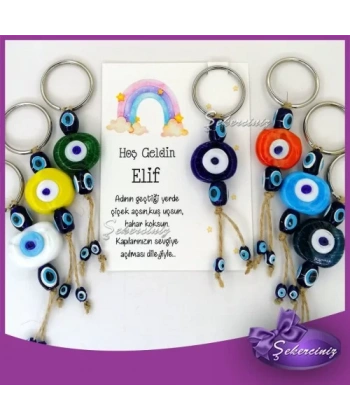 Bebek Şekeri Nazar Boncuğu Anahtarlık - BB001