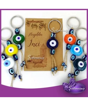 Bebek Şekeri Nazar Boncuğu Anahtarlık - BB003