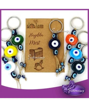 Bebek Şekeri Nazar Boncuğu Anahtarlık - BB005