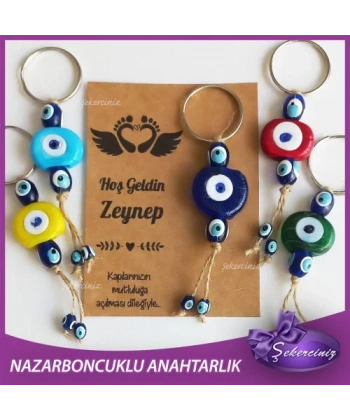 Bebek Şekeri Nazar Boncuğu Anahtarlık - BB006