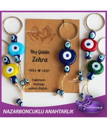 Bebek Şekeri Nazar Boncuğu Anahtarlık - BB007