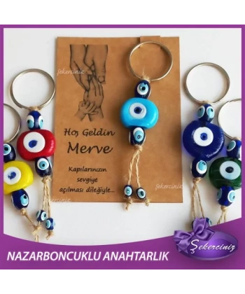 Bebek Şekeri Nazar Boncuğu Anahtarlık - BB010