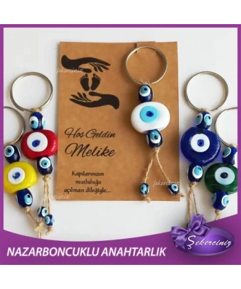 Bebek Şekeri Nazar Boncuğu Anahtarlık - BB011