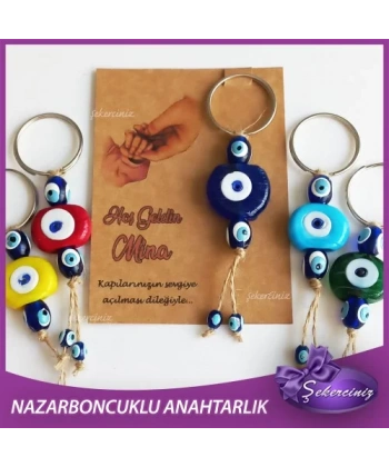 Bebek Şekeri Nazar Boncuğu Anahtarlık - BB012