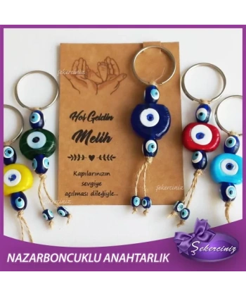 Bebek Şekeri Nazar Boncuğu Anahtarlık - BB013