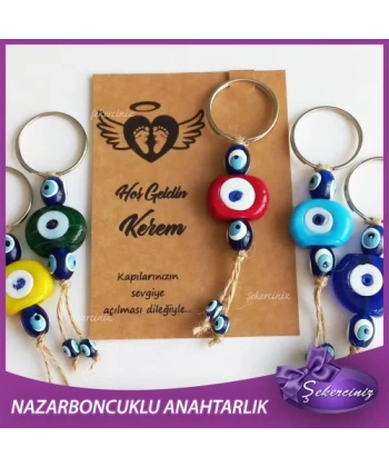 Bebek Şekeri Nazar Boncuğu Anahtarlık - BB015