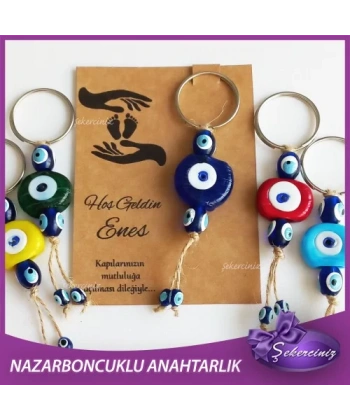 Bebek Şekeri Nazar Boncuğu Anahtarlık - BB018