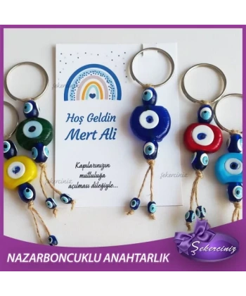 Bebek Şekeri Nazar Boncuğu Anahtarlık - BB019