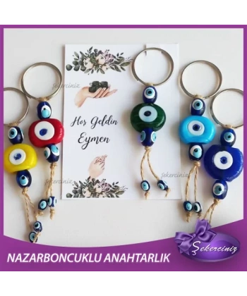 Bebek Şekeri Nazar Boncuğu Anahtarlık - BB024