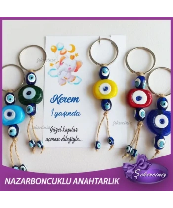 Bebek Şekeri Nazar Boncuğu Anahtarlık - BB028