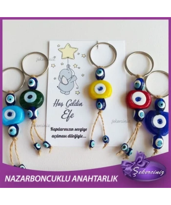 Bebek Şekeri Nazar Boncuğu Anahtarlık - BB030