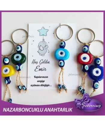 Bebek Şekeri Nazar Boncuğu Anahtarlık - BB031