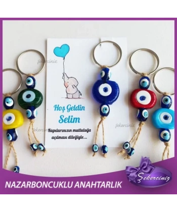 Bebek Şekeri Nazar Boncuğu Anahtarlık - BB032