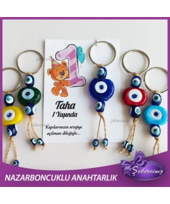 Bebek Şekeri Nazar Boncuğu Anahtarlık - BB033