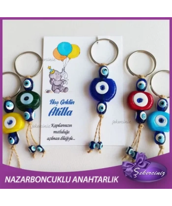 Bebek Şekeri Nazar Boncuğu Anahtarlık - BB034