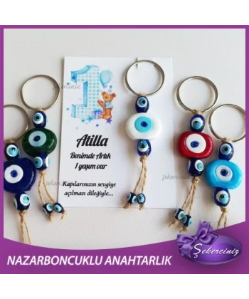 Bebek Şekeri Nazar Boncuğu Anahtarlık - BB035