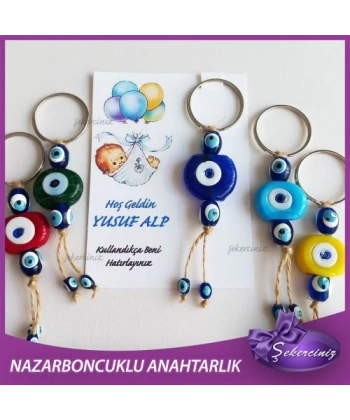 Bebek Şekeri Nazar Boncuğu Anahtarlık - BB037