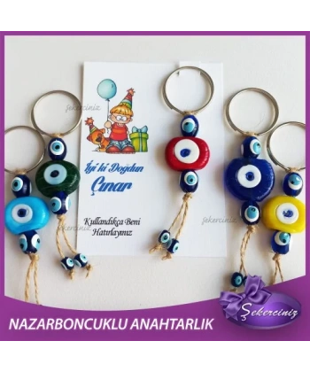 Bebek Şekeri Nazar Boncuğu Anahtarlık - BB039