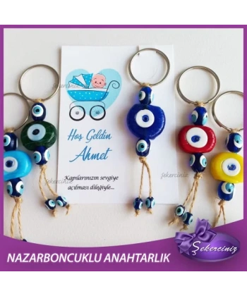 Bebek Şekeri Nazar Boncuğu Anahtarlık - BB040