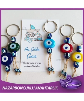 Bebek Şekeri Nazar Boncuğu Anahtarlık - BB041