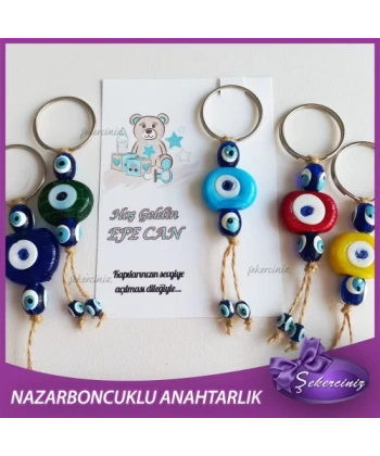 Bebek Şekeri Nazar Boncuğu Anahtarlık - BB042