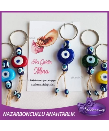 Bebek Şekeri Nazar Boncuğu Anahtarlık - BB045