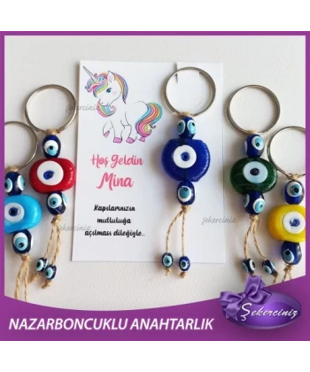 Bebek Şekeri Nazar Boncuğu Anahtarlık - BB046