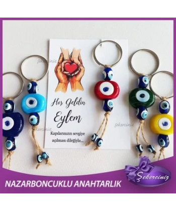 Bebek Şekeri Nazar Boncuğu Anahtarlık - BB048