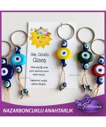 Bebek Şekeri Nazar Boncuğu Anahtarlık - BB050