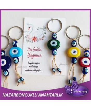 Bebek Şekeri Nazar Boncuğu Anahtarlık - BB052