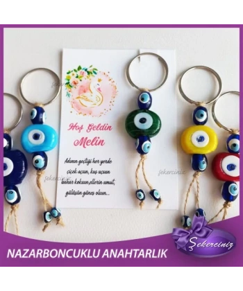 Bebek Şekeri Nazar Boncuğu Anahtarlık - BB053