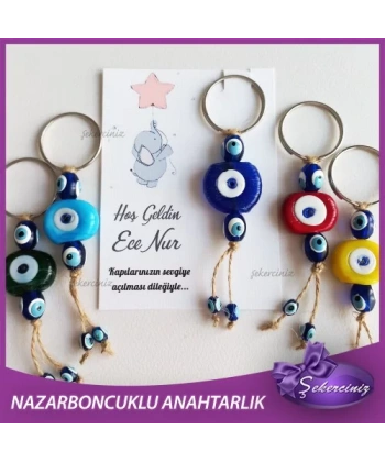 Bebek Şekeri Nazar Boncuğu Anahtarlık - BB056