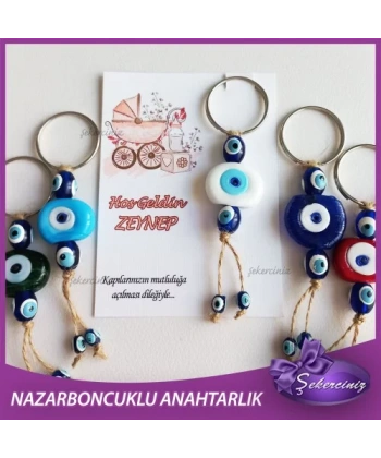 Bebek Şekeri Nazar Boncuğu Anahtarlık - BB058