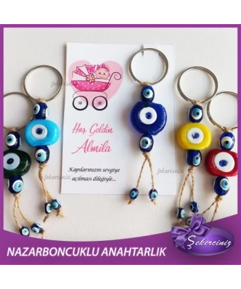 Bebek Şekeri Nazar Boncuğu Anahtarlık - BB059