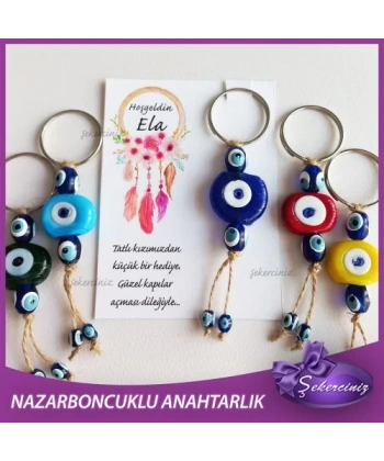 Bebek Şekeri Nazar Boncuğu Anahtarlık - BB062
